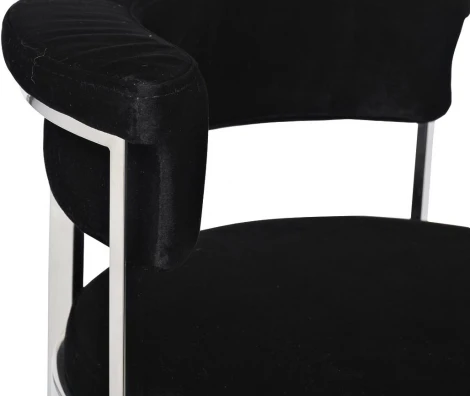 Барный стул Garda Decor GY-B8216-BL (Хром/Черный)