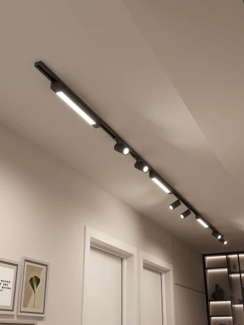 Трековая система в сборе накладная однофазная 220V Hesby Lighting Skylite №5 HSBL_kompl_S005_NI4B3K