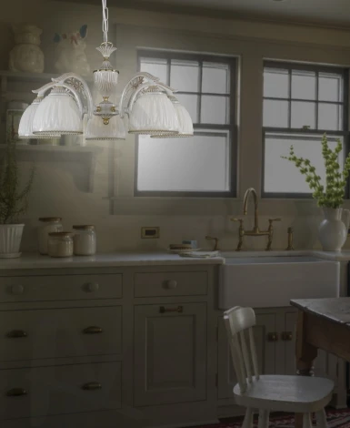 Подвесная люстра Reccagni Angelo L 9671/5 (220V, на цепи)