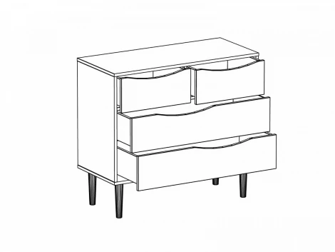 Комод Like ОГОГО 434209 (коричневый)