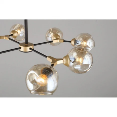 Потолочная люстра на штанге Omnilux 936 OML-93607-08 (220V, шарики)