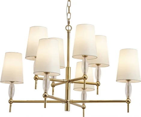 Подвесная люстра Newport 4370 4378/C gold (220V, на цепи)