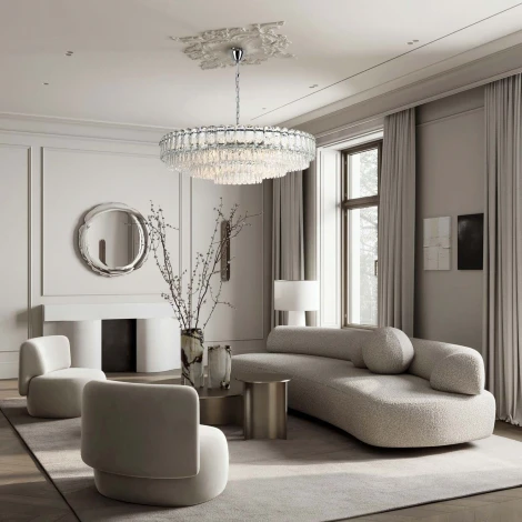 Подвесная люстра хрустальная Modelux ML.7092.1000 CR