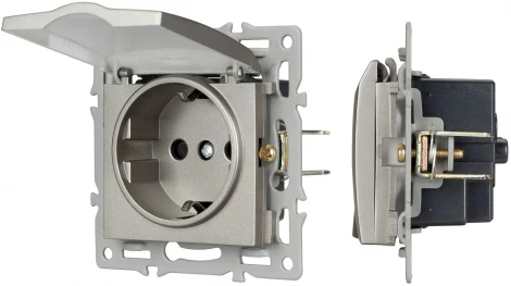 Механизм розетки влагозащищённый SCT-MCP-PL-GR (250V, 16A) (Arlight) 043747