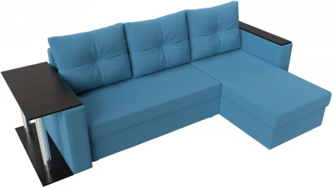 Диван угловой Атланта Лайт правый угол (Голубой/Рогожка) Лига Диванов арт.121165