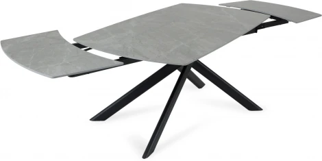 Раскладной обеденный стол Loon ОГОГО Обстановочка! (Керамика/Серый,Черный) арт.926794