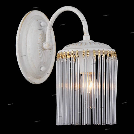 Бра Natali Kovaltseva Olbia, 1 плафон, слоновая кость с золотом, прозрачный