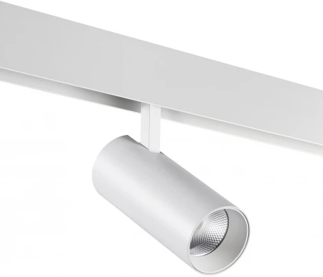 Трековый светильник низковольтный диммируемый Novotech Flum 359497 SHINO белый LED 20W 48V 3000-6500K (управление смартфоном, умный дом - Алиса, Tuya Smart, Smart Life)