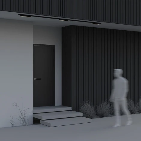 Уличный трековый светильник низковольтный LED 12W 48V Maytoni Basis O-TR02-1-S-12WB4K