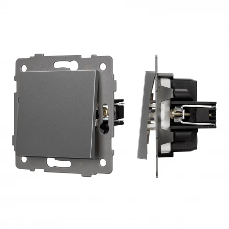 Механизм выключателя одноклавишный проходной SWT-MKP1-PL-GR-V (250V, 10A) (Arlight) 049873