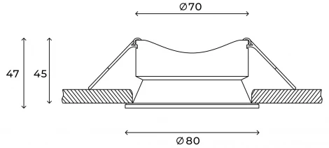 Встраиваемый светильник Hesby Lighting Harstad HSBL_0227