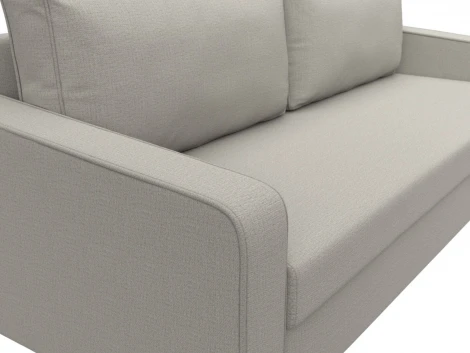 Диван прямой Лига-009 (Бежевый/Рогожка) Лига Диванов арт.124621