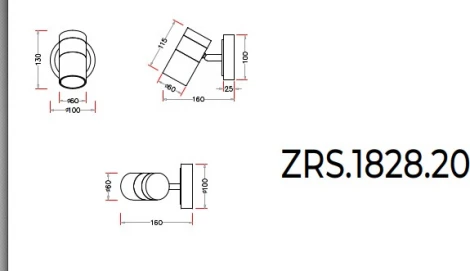 Спот Zortes Tweeny ZRS.1828.20 (220V, круглые)