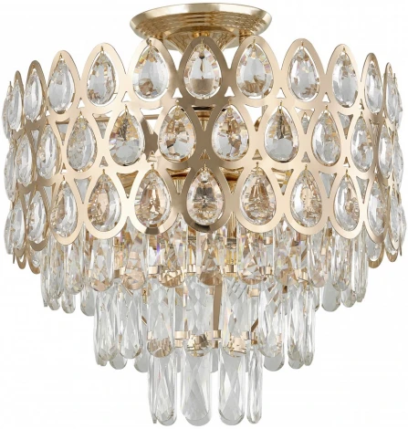 Потолочная люстра хрустальная на штанге Arte Milano Sorrento-2019 372019/6/50/390 GD (220V)