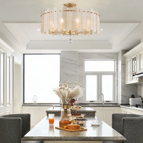 Потолочная люстра хрустальная на штанге Arte Milano Sorrento-3109 373109/8/80/580 GD (220V)