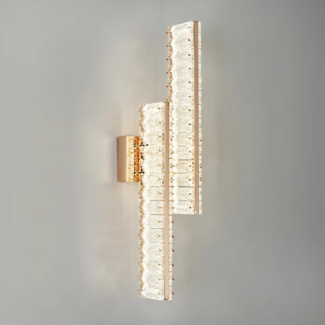 Бра светодиодное хрустальное с регулировкой цветовой температуры Modelux MODELUX ML.753.02 GD