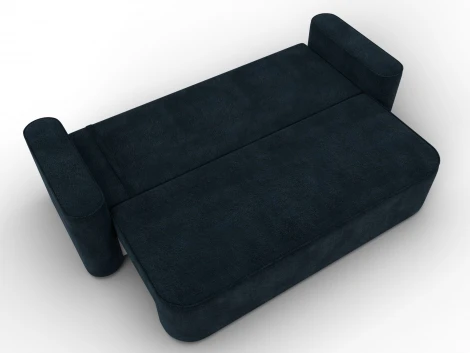 Диван прямой Лига-118 НПБ (ДСП,ЛДСП,Брус,Фанера,Велюр/Графит) Лига Диванов 137081