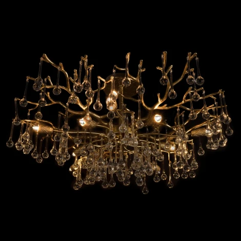 Потолочная люстра на штанге Loft It Coral 10351/800C AB (220V, ветки)