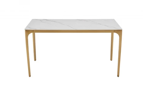 Стол обеденный Камео DT-3001, 120х80х76 см, белый мрамор (Статуарио)