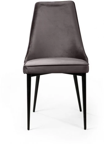 Стул Top Concept Oliver, бархат антрацит 14/ чёрный конус