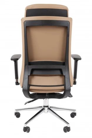 Офисное кресло Chairman 500LUX Россия экокожа бежевый 7184521