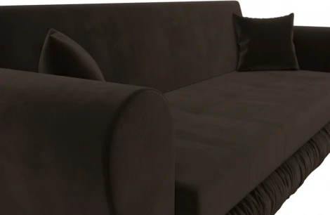 Диван-книжка Лига-045 (Коричневый/Микровельвет) Лига Диванов арт.122334