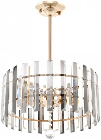 Подвесная люстра хрустальная на штанге Arte Milano Sorrento-1409 371409/5/350/400 GD (220V)