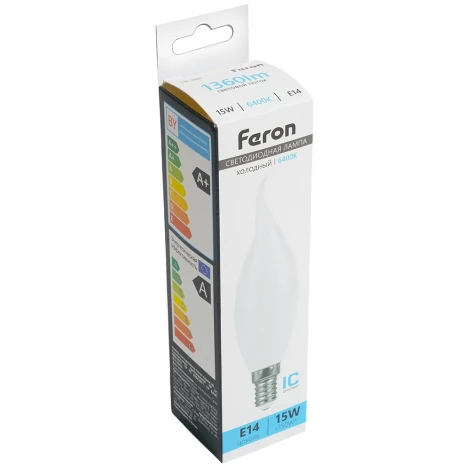 Лампа светодиодная Saffit SBC3720 55276 Свеча на ветру E14 20W 230V 6400K