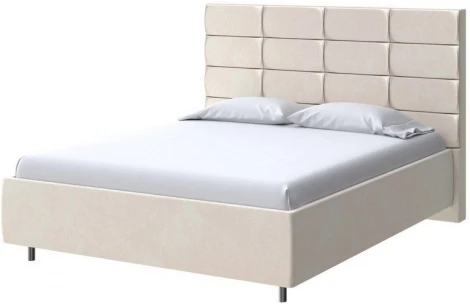 PROxSON Кровать Shapy без основания (Ткань: Велюр Casa Сахарный) 90x200