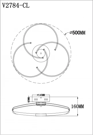Потолочная люстра Moderli Ello V2784-CL