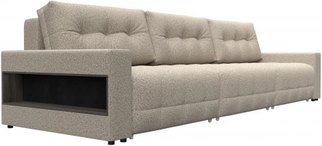 Диван прямой с полками Лига-053 НПБ Лонг Лига Диванов (Велюр) арт.128927