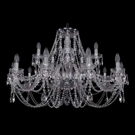 Подвесная люстра Bohemia 1406 1406/10+5/360/Ni