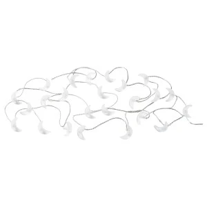 ХЕМБЬЮДЕН Гирлянда, 24 светодиода, д/дома/улицы, в форме месяца белый