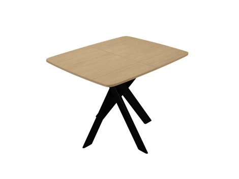 Стол DikLine DB110 Дуб Каселла натуральный/опоры черные