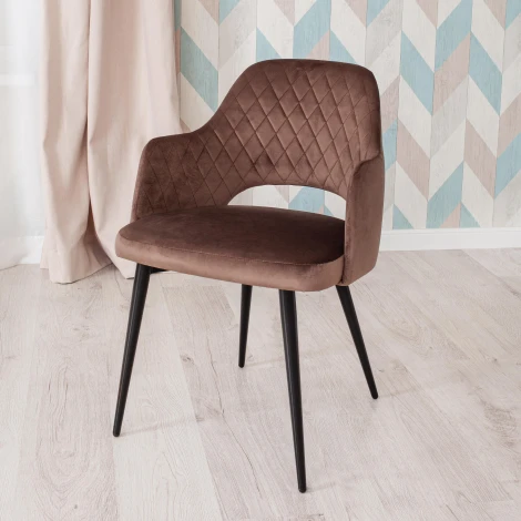 Обеденный стул Tetchair VALKYRIA (Ткань,Металл/Коричневый)