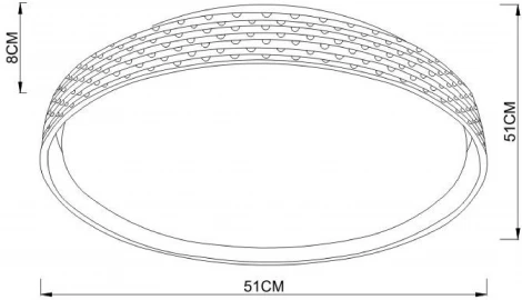 Потолочный светильник Arte Lamp Juicy A2680PL-72WH
