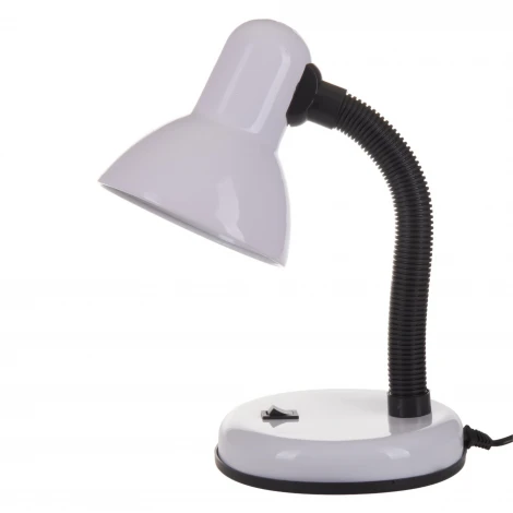 Интерьерная настольная лампа для школьника Uniel TLI-204 White. E27 (220V, выключатель)