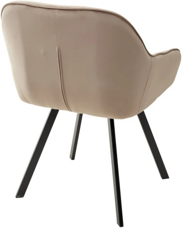 Стул GALE 360 град. поворот. BLUVEL-40 BEIGE, велюр/ черный каркас, М-City