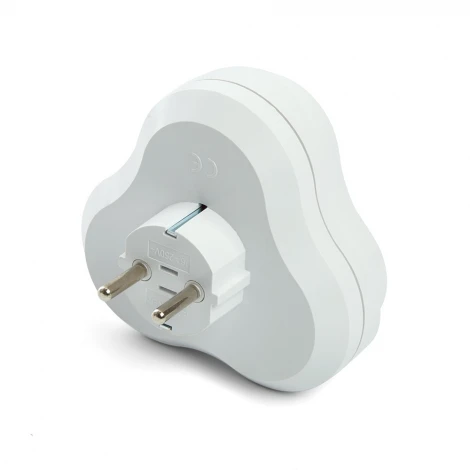 Разветвитель сетевой 3-х местный с заземлением (белый) Stekker 49165