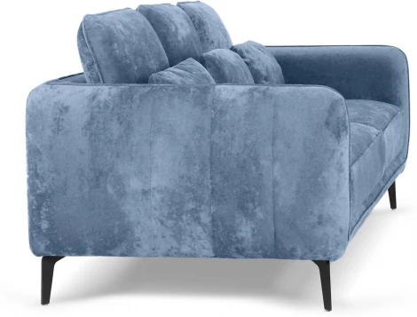 Диван Amsterdam трехместный ОГОГО (арт.786600), (Велюр,Ткань/Голубой)