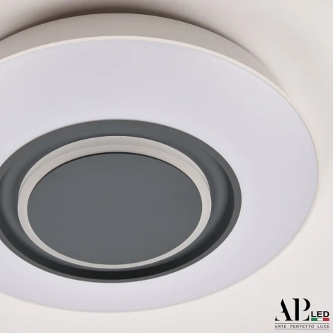 Потолочный светильник светодиодный с ПДУ APL LED Turin 3306.B246-350 White/Grey