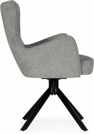 Стул на металлокаркасе Woodville Atlanta gray / black крутящийся арт.15832