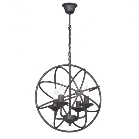 Подвесная люстра Vitaluce V4075/4 (220V, на цепи, свеча, круглые)