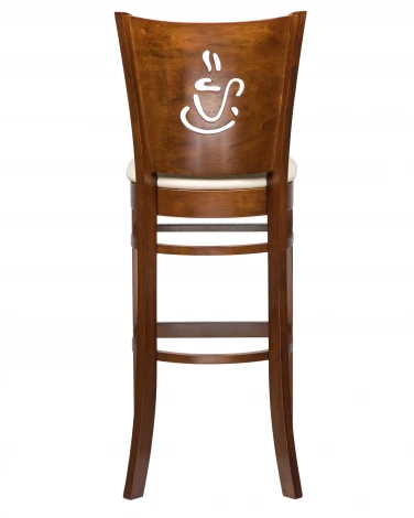 Стул барный JERRY BAR (шоколад, кремовый)