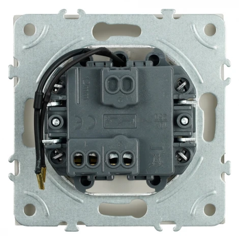 Выключатель одноклавишный с подсветкой (кашемир, soft touch) Stekker Эмили 49889