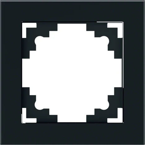 Рамка на 1 пост (черный) Stekker Катрин 39518