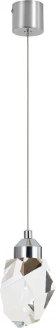 Подвесной светильник (12053/1P Chrome) Indigo Cristallo V000133L (LED, 220V, на проводе)