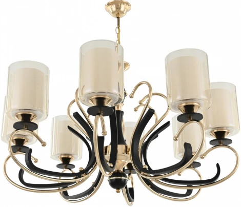 Подвесная люстра Arte Milano Florentia-2237 302237/8 Bk/Gd (220V, на цепи)