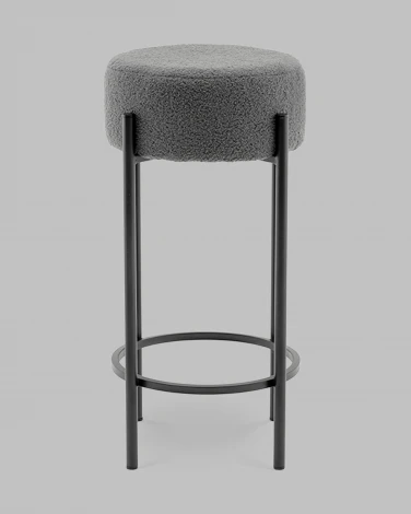 Стул барный Беккет букле темно-серый Stool Group арт.УТ000041574