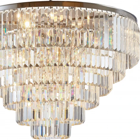 Подвесная люстра Divinare Nova 3001/02 LM-16 (220V, хрусталь, на цепи)